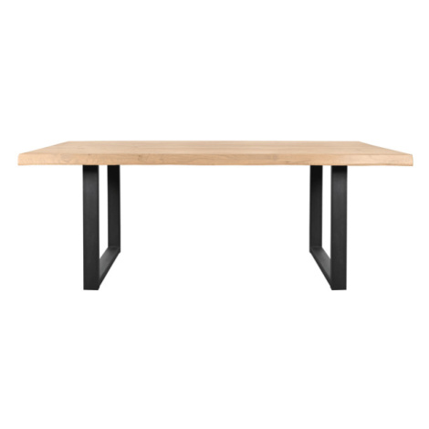 Sconto Jedálenský stôl AMAYA UN dub/kov, šírka 220 cm, prírodná hrana Houseland