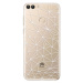 Odolné silikónové puzdro iSaprio - Abstract Triangles 03 - white - Huawei P Smart