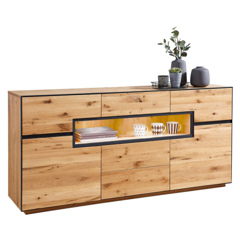 Linea Natura ŠIROKÁ KOMODA, divoký dub, farba duba, 180/85/42 cm