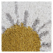 Svetlosivo-krémový detský koberec ø 120 cm Bohemian Daisy – Nattiot
