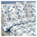 Bellatex Krepové obliečky Kvet modrá, 140 x 220 cm, 70 x 90 cm