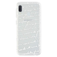 Plastové puzdro iSaprio - Handwriting 01 - white - Samsung Galaxy A20e
