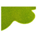 Kusový koberec Eton zelený květina - 160x160 kytka cm Vopi koberce
