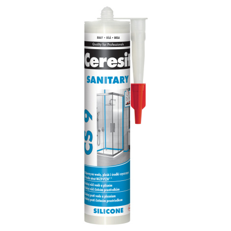 CERESIT CS 9 SANITARY - Sanitárny silikón STANDARD biela 0,28 L