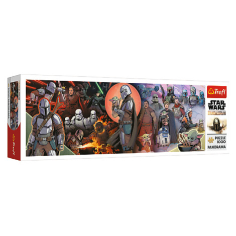 Trefl Panoramatické puzzle 1000 - Dobrodružstvá Mandalorian / Lucasfilm Star Wars The Mand