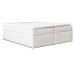 Expedo Čalúnená posteľ boxspring PHILIPPE , 160x200, biela