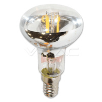 Žiarovka reflektor LED 4W, E14 - R50, 2700K, 450lm, 200°, Ra 80, vlákno, VT-1962 (V-TAC)