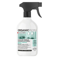 ORGANIC PEOPLE Eko čistiaci sprej na sklo a zrkadlá, fermentovaný biely čaj 500 ml