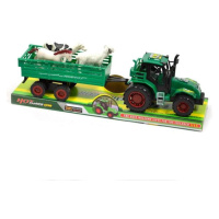 Traktor s vlečkou a zvieratkami z farmy