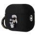 Karl Lagerfeld 3D Logo NFT Karl and Choupette Silikónové Puzdro pre AirPods Pro 2 Black