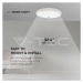 Stropné LED svietidlo kruh 24W, 4000K, 2400lm, IP44, biele VT-8624 ,295x55mm(V-TAC)