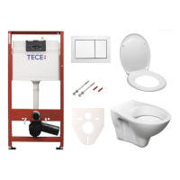 Cenovo zvýhodnený závesný WC set TECE do ľahkých stien / predstenová montáž + WC S-Line S-line P