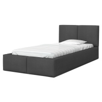 GM Čalúnená posteľ s úložným priestorom Izabela 90x200 - grafit