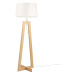 Aluminor Sacha LS mini stojacia lampa drevo textil