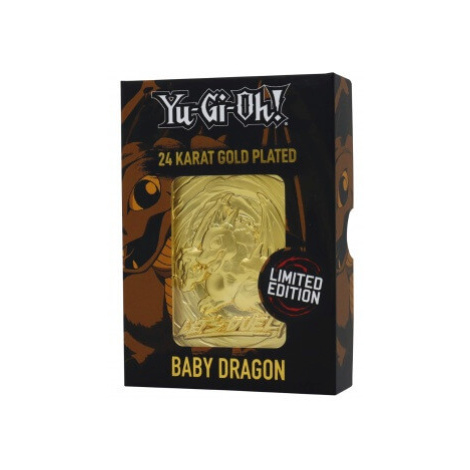 Konami Yu-Gi-Oh! Limited Edition 24K Gold collectible - Baby dragon