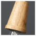Závesná lampa La Belle XXIV čierna/bambus