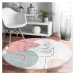 Biely prateľný okrúhly koberec vhodný pre robotické vysávače ø 120 cm Comfort – Mila Home