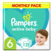 PAMPERS ACTIVE BABY S6 128KS, 13-18KG