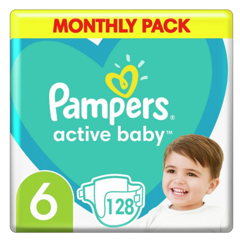 PAMPERS ACTIVE BABY S6 128KS, 13-18KG