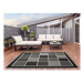 Čierno-sivý vonkajší koberec Universal Nicol Squares, 160 x 230 cm