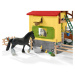 Schleich 42485 Stajňa pre kone s príslušenstvom, 60 x 40 x 29,5 cm