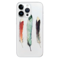 Odolné silikónové puzdro iSaprio - Three Feathers - iPhone 15 Pro Max