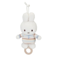 LITTLE DUTCH Hudobný zajačik miffy vintage pruhy