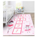 DW Ružový dievčenský koberec Balerína Rozmer: 160x220 cm
