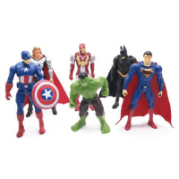 Torta Avengers, 6 ks, Iron man, Superman, Kapitán Amerika, Hulk, Batman a Thor - Cakesicq - Cake