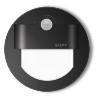 LED nástenné svietidlo Skoff Rueda černá teplá 10V MJ-RUE-D-H s čidlom pohybu