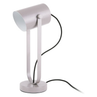 Sivá stolová lampa Leitmotiv Snazzy
