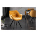 LuxD 24120 Dizajnová stolička Kiara horčicový zamat