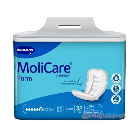 MoliCare Premium Form 6 kvapiek, vkladacie plienky, 32ks