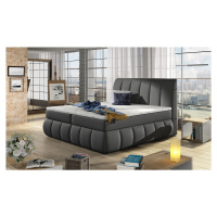 NABBI Vareso 180 čalúnená manželská posteľ s úložným priestorom sivá (Soft 29)