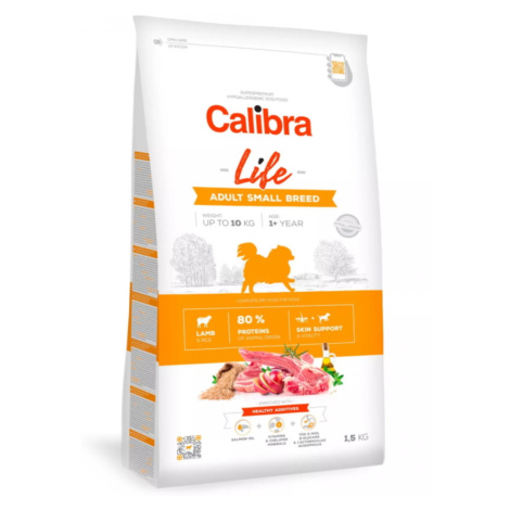 CALIBRA Life Adult Small Breed Lamb pre malé plemená psov 1 ks, Hmotnosť balenia (g): 1,5 kg