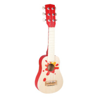 Classic world Gitara drevená červená, 6 strún