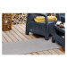 Sivý vonkajší koberec behúň 350x70 cm Neve - Narma