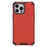 Odolné puzdro na Apple iPhone 13 Honeycomb Armor červené