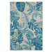 Kusový koberec Flair 105618 Tropical Leaves Turqouise – na ven i na doma - 120x180 cm Hanse Home