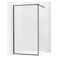 Mexen Kioto sprchová zástena WALK-IN 8mm, 30x200 cm, čierny rám, 800-030-000-00-70