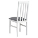 Sconto Jedálenská stolička BOLS 10 biela/svetlosivá