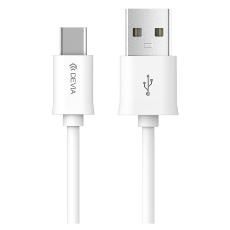 Kábel USB typ-C Devia 2 m biely