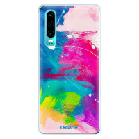 Odolné silikónové puzdro iSaprio - Abstract Paint 03 - Huawei P30
