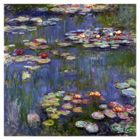 Reprodukcia obrazu Claude Monet - Water Lilies 3, 70 × 70 cm