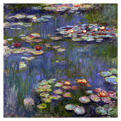 Reprodukcia obrazu Claude Monet - Water Lilies 3, 70 × 70 cm Fedkolor