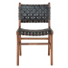 Čierno–hnedé jedálenské stoličky z teakového dreva v súprave 2 ks Perugia – House Nordic