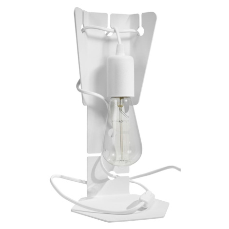 Biela stolová lampa (výška  31 cm) Viking – Nice Lamps