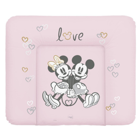 CEBA Podložka prebaľovacia mäkká na komodu 85x72 Disney Minnie & Mickey Pink