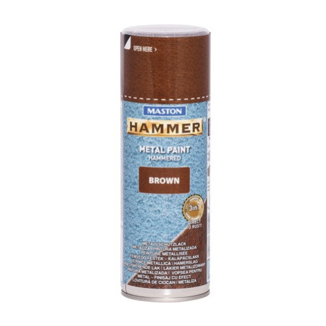 Maston Hammer sprej - kladivková farba na kov v spreji cierna 400 ml