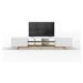 Biely TV stolík 230x44 cm Cequoia – Marckeric